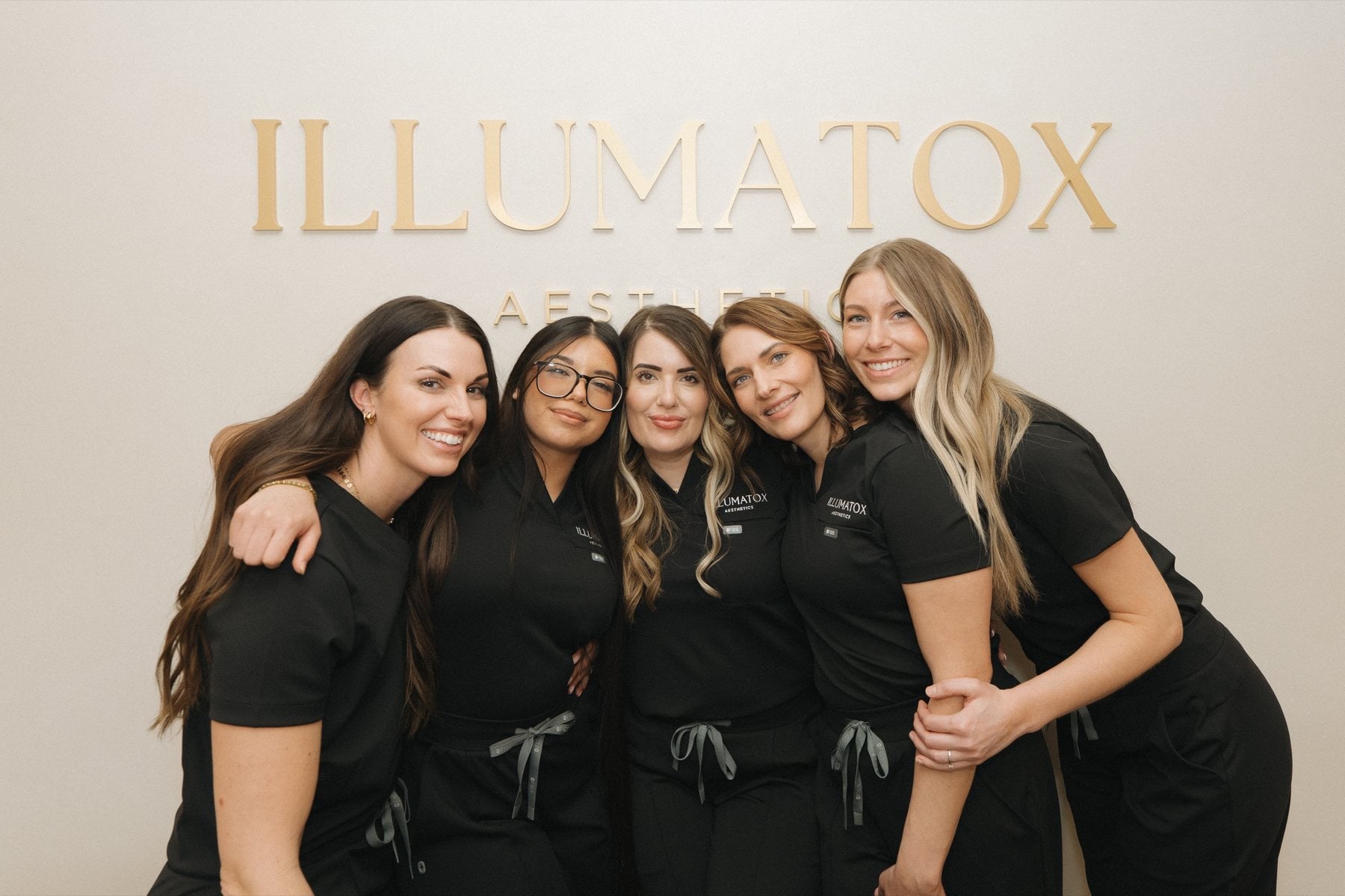 The Illumatox Aesthetic Studio team at the studio on 704 Main St, Neenah